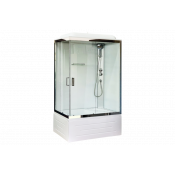 Душевая кабина Royal Bath RB 8100BP5-WT-CH (белое/прозрачное) правая