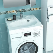 Раковина над стиральной машиной Санта Луна 60*9*60 900103 с кронштейнами