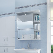 Зеркальный шкаф Санта Волна 55 101011 левый, с подсветкой