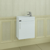 Тумба с раковиной подвесная Санта Дублин 45 223007