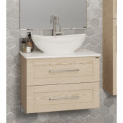 Тумба с раковиной подвесная Санта Венера 70 221008 дуб бежевый