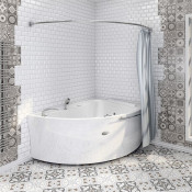 Карниз для шторы на ванну Радомир Альбена бронза 1-12-4-0-0-015