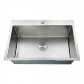 Мойка кухонная с коландером Melana ProfLine H6545 сатин