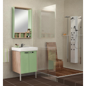 Тумба Акватон ЙОРК 60 1A170201YOAJ0 салатовый/дуб сонома