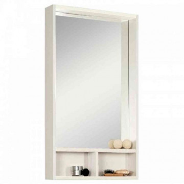 Зеркальный шкаф Акватон ЙОРК mini 50 1A170002YOAY0 белый глянец/выбеленное дерево