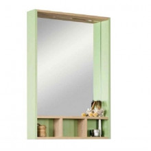 Зеркальный шкаф Акватон ЙОРК 60 1A170102YOAJ0 салатовый/дуб сонома
