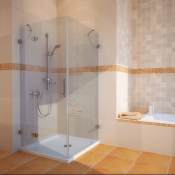 Душевой уголок Акватон Lax 1AX020SSXX000 100x100x200 правый