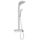 Душевая стойка Gllon с изливом (цвет матовое серебро) SF2070CS-S