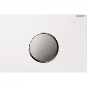 Клавиша смыва Geberit Sigma 10 115.758.KL.1 пластик, белый/хром матовый