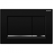 Клавиша смыва Geberit Omega 30 115.080.KM.1  пластик, чёрный/хром