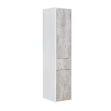 Шкаф-колонна Roca Ronda ZRU9303005 левый, бетон/белый глянец