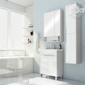 Тумба Акватон Рико 65 1A213301RIB90 белый/ясень фабрик