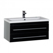 Тумба с раковиной Aquanet Верона 90 черный 172336+204119