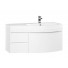 Тумба с раковиной Aquanet Опера 115 R белый 169657+169399
