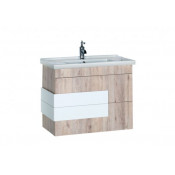 Тумба с раковиной Aquanet Мадейра 80 дуб кантри 183071+182324