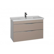 Тумба с раковиной Aquanet Эвора 100 капучино 184005+182325