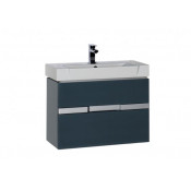 Тумба с раковиой Aquanet Виго 80 сине-серый 183364+170591