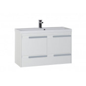 Тумба с раковиной Aquanet Тиволи 100 белый 180057+179392