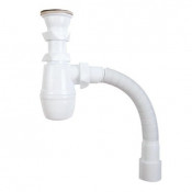 Сифон для раковины Wirquin МИНОР с выпуском 1 ½"х40 мм и гибкой трубой 40 х 40/50 мм 30718050