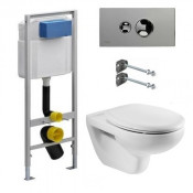 Подвесной унитаз с инсталляцией комплект Viega Eco 713386+Roca Mateo 346200000