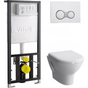 Подвесной унитаз с инсталляцией комплект Vitra Zentrum 9012B003-7205