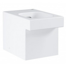Унитаз приставной GROHE Cube Ceramic 3948500H, безободковый, с покрытием, альпин-белый