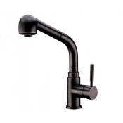 Смеситель WasserKRAFT А8247 для кухни с выдвижной лейкой, "темная бронза"