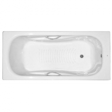 Стальная ванна Roca Princess-N 170x70 2209E0000 с ручками и с ножками в комплекте