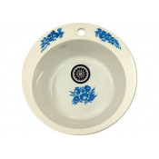 Мойка кухонная GranFest Гжель GF-D-480 Dekor