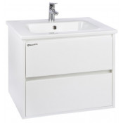 Тумба подвесная Bellezza Лоренцо 60 с раковиной Sanita Luxe черная