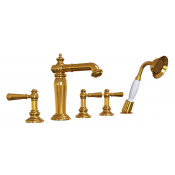 Смеситель на борт ванны Радомир Рейн золото 1-27-3-0-0-623