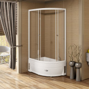 Душевой уголок Радомир 120х80 высокий поддон матовый 1-03-1-1-0-0091 левый