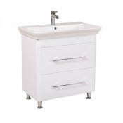 Тумба с раковиной напольная Аква Родос Паола 80 белая