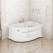 Ванна гидромассажная Радомир Ирма, форсунки хром 3-01-2-2-9-314, 169х110 см правая