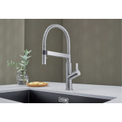 Смеситель сенсорный Blanco Solenta-S Senso, хром ручка справа