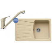 Комплект мойка Blanco Nova 45 S и смеситель Blanco Daras Silgranit, шампань 513909D2