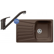 Комплект мойка Blanco Nova 45 S и смеситель Blanco Daras Silgranit, кофе 515015D2