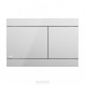 Кнопка смыва AlcaPlast серый (FUN-INOX)