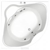 Акриловая ванна Bas Хатива ВГ00265 143x143 с гидромассажем белый