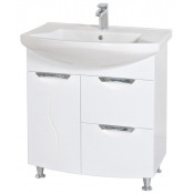 Тумба с раковиной Аква Родос Глория 75, с б/к, напольная