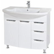 Тумба с раковиной Аква Родос Глория 90, с б/к, напольная