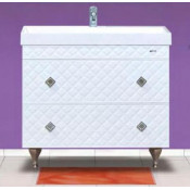 Тумба с раковиной Misty Valencia 100 напольная с 2 ящиками