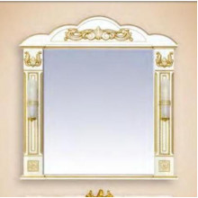 Зеркало Misty Барокко 100, цвет белый