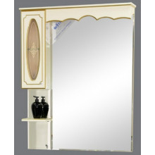 Зеркало-шкаф Misty Монако 80, левый, цвет белый
