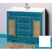 Тумба с раковиной Misty Ницца 120 прямая, цвет белый