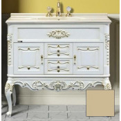 Тумба с раковиной Misty Bianco 80 с 2 ящиками, цвет бежевый