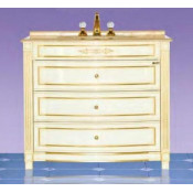 Тумба с раковиной Misty Tiffany 100 с 3 ящиками, цвет бежевый
