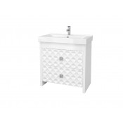 Тумба с раковиной Аква Родос Фреска 80, напольная