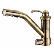 Смеситель Zorg Clean Water ZR 400 KF-47-BR для кухни под фильтр