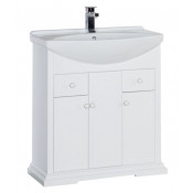 Тумба с раковиной Aquanet Лагуна 75 белый 175299+175447